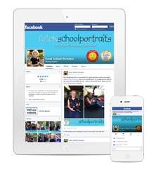 Fotek School Portrait's Facebook page on Mobile and Tablet